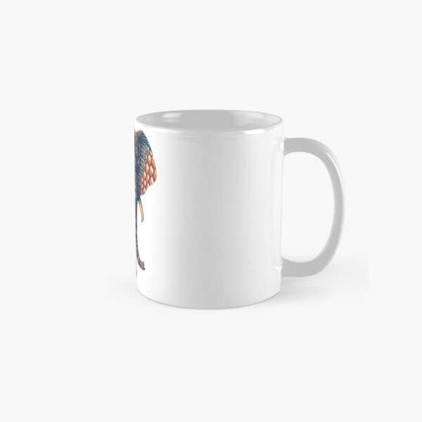 Ornate Elephant v2 (Color Version) Classic Mug