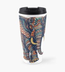 Ornate Elephant v2 (Color Version) Travel Mug