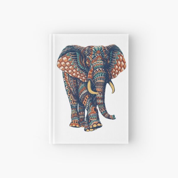 Ornate Elephant v2 (Color Version) Hardcover Journal