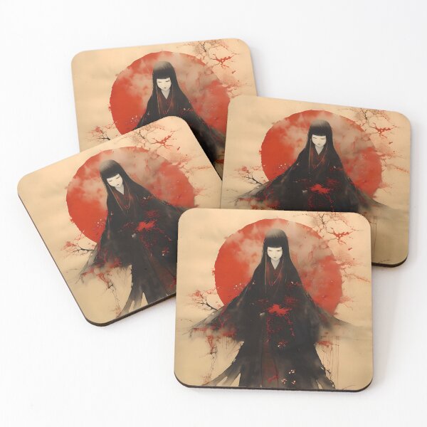 Item preview, Vampire in traditional Japanese art style  designed and sold by Awesome Things.