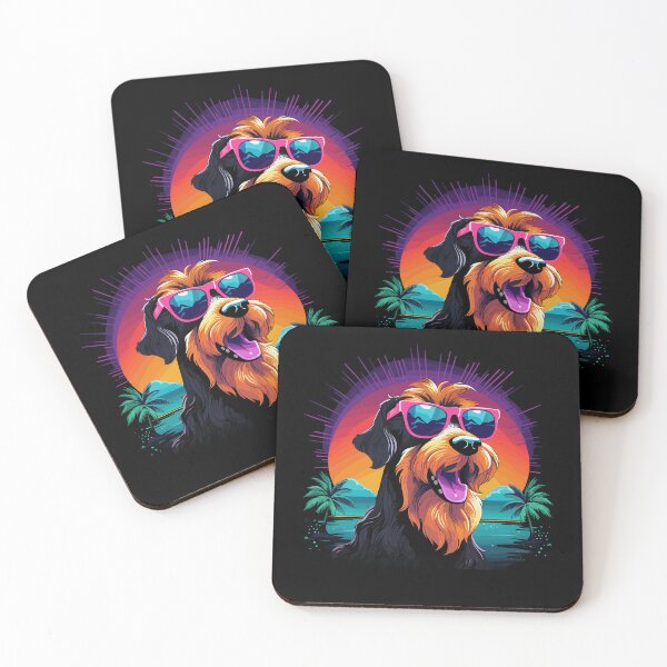 Item preview, Retro Wave Airdale Terrier Dog Shirt designed and sold by RedDesignSyc.