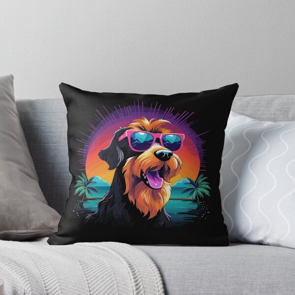 Item preview, Camisa de perro Retro Wave Airdale Terrier designed and sold by RedDesignSyc.