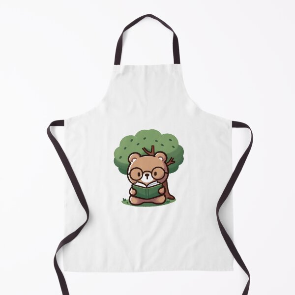 Item preview, Bookworm Bear Lost in a Good Read Under a Tree designed and sold by UmbrellaStudio1.