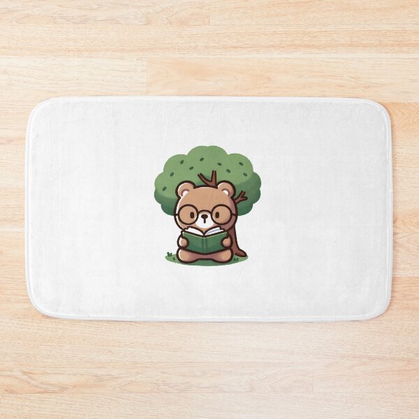 Item preview, Bookworm Bear Lost in a Good Read Under a Tree designed and sold by UmbrellaStudio1.