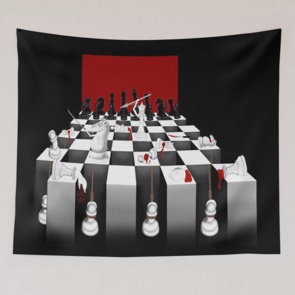 Item preview, A Bloody Chess Game Illustration designed and sold by ArtAndBliss.