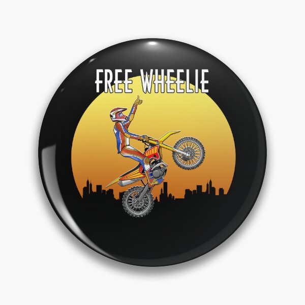 Item preview, Free Wheelie, Motocross Stunt Rider T-shirt designed and sold by Shlomo Cohen.