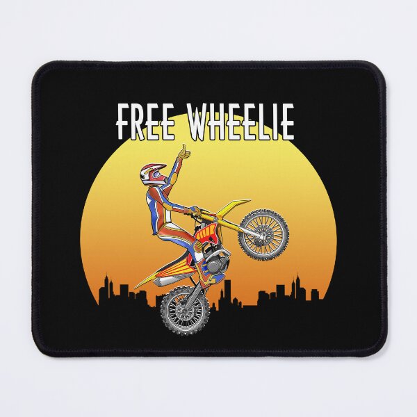 Item preview, Free Wheelie, Motocross Stunt Rider T-shirt designed and sold by Shlomo Cohen.