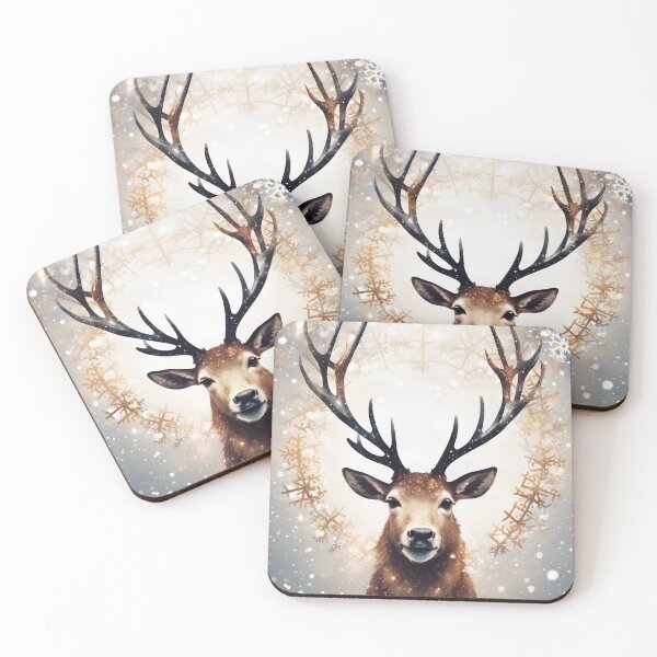 Item preview, Festive Glittering Reindeer Antlers designed and sold by Pixel Dome.
