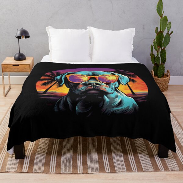 Item preview, Retro Wave American Bulldog Dog Shirt designed and sold by RedDesignSyc.