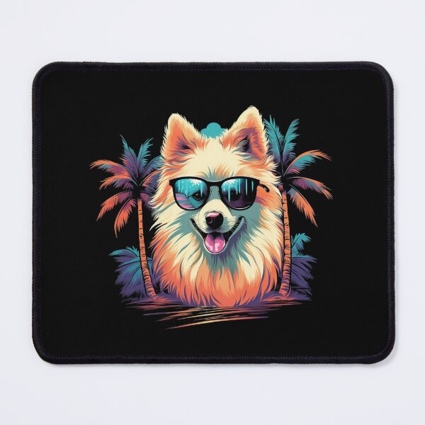 Item preview, Retro Wave American Eskimo Dog Shirt designed and sold by RedDesignSyc.