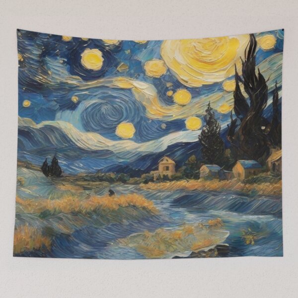 Item preview, Landscape Beautiful Starry Night. designed and sold by SuraSu.