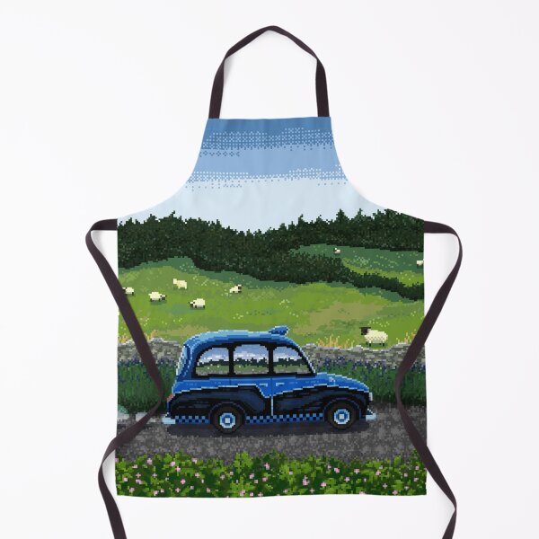 Item preview, Taxi Ride in the British Countryside Pixel Art designed and sold by HeatherUnderground.