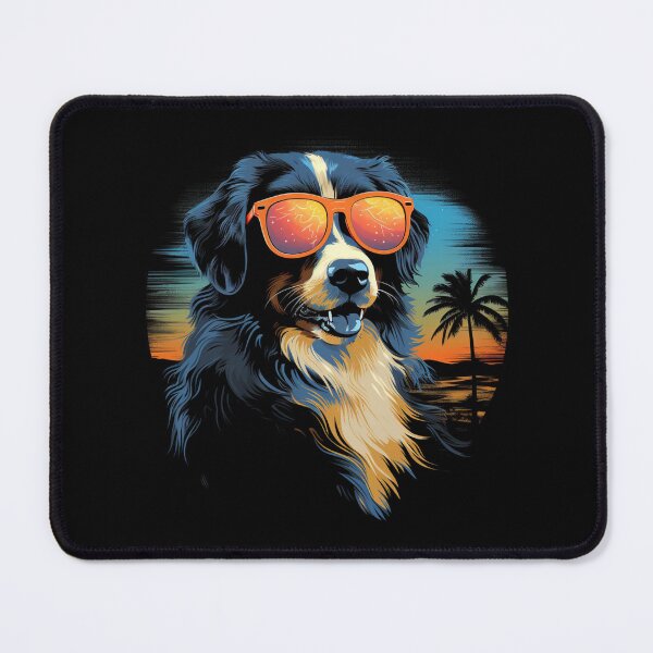 Item preview, Retro Wave Australian Shepherd Dog Shirt designed and sold by RedDesignSyc.