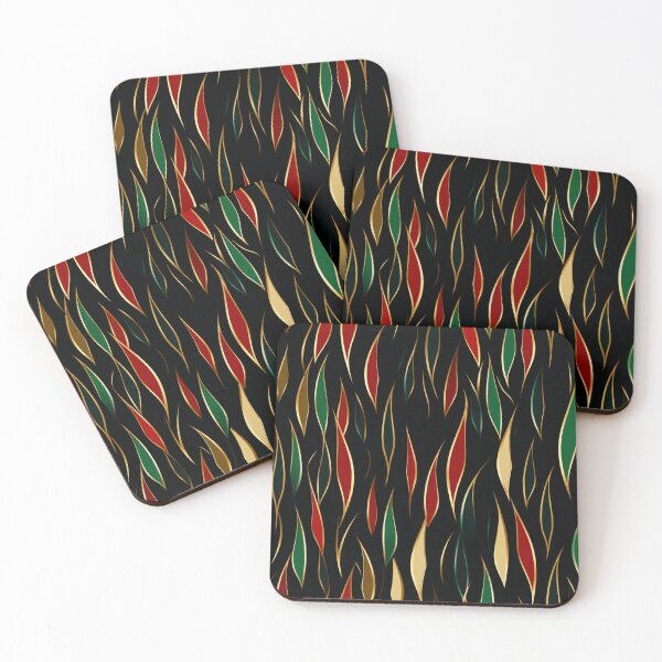 Item preview, abstract christmas elegant, classy, gold, black, red, green designed and sold by MoonDesinso.