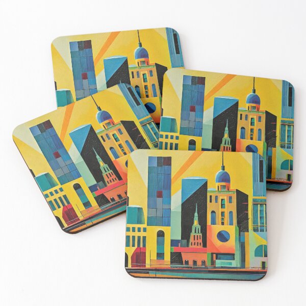 Item preview, Abstract City Painting - London / Paris / Berlin / New York Pt. 3 designed and sold by Hakina-Oh.