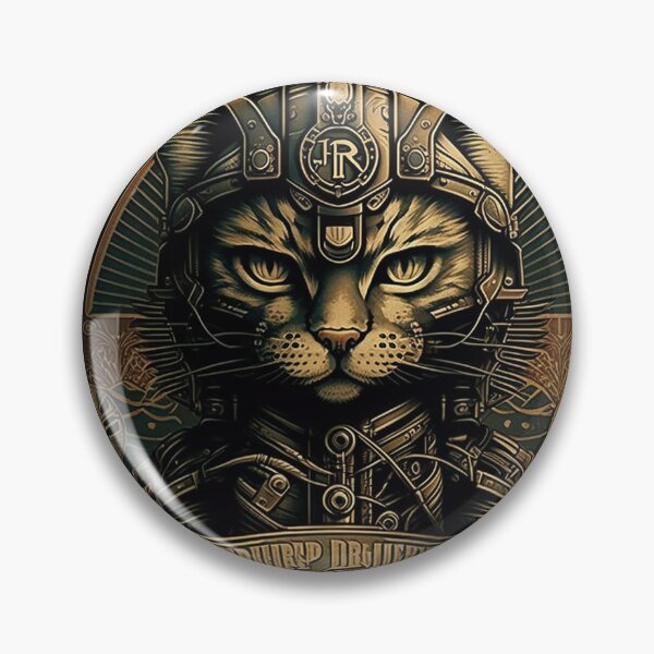 Item preview, Cyberpunk Dieselpunk Cat designed and sold by BlastCafe.