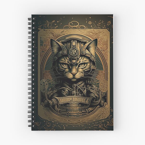 Item preview, Cyberpunk Dieselpunk Cat designed and sold by BlastCafe.