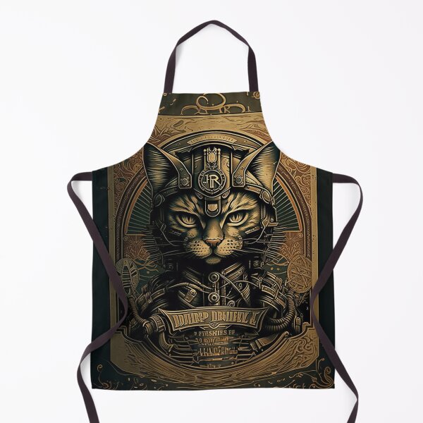 Item preview, Cyberpunk Dieselpunk Cat designed and sold by BlastCafe.
