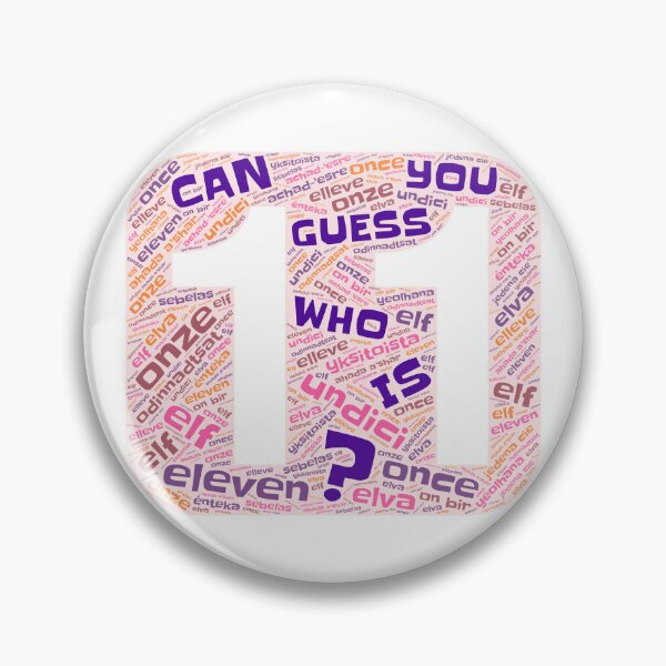 Item preview, Guess Who Eleventh Birthday in Pinks and Purples designed and sold by WordsYouLove.