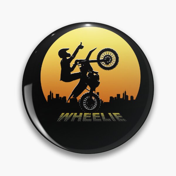Item preview,  Wheelie, silhouette of bike stunt, Motocross Stunt Rider T-shirt designed and sold by Shlomo Cohen.