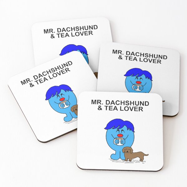 Item preview, Mr. Dachshund and Tea Lover designed and sold by Scat the cat.