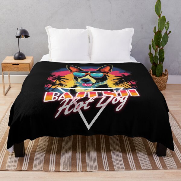 Item preview, Retro Wave Basenji Hot Dog Shirt designed and sold by RedDesignSyc.