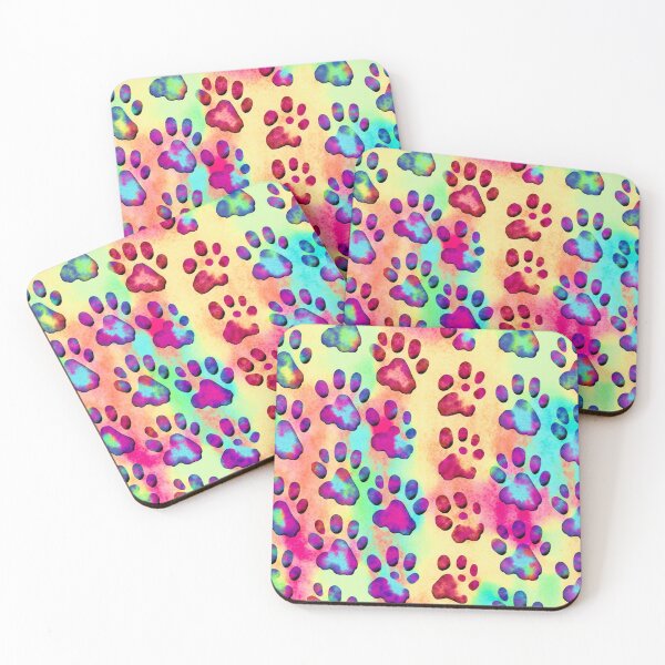 Item preview, Paw Watercolor Colorful Pattern designed and sold by witch-night.