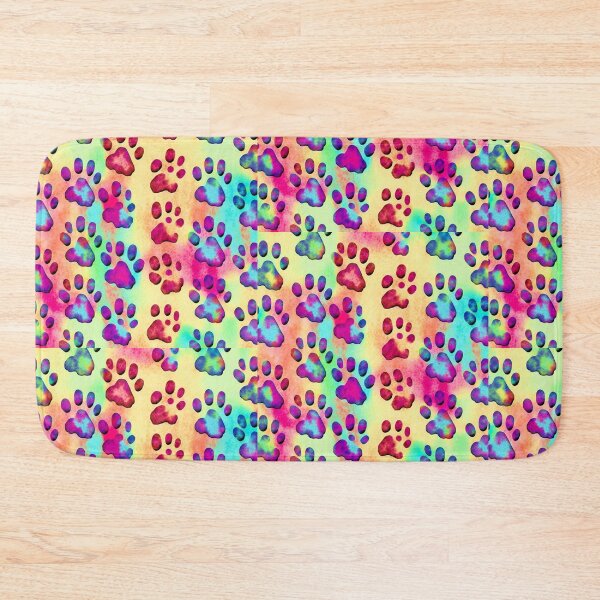 Item preview, Paw Watercolor Colorful Pattern designed and sold by witch-night.