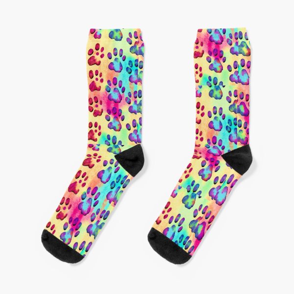 Item preview, Paw Watercolor Colorful Pattern designed and sold by witch-night.