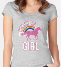 Birthday Cute Girl Awesome Graphic Women's Fitted Scoop T-Shirt