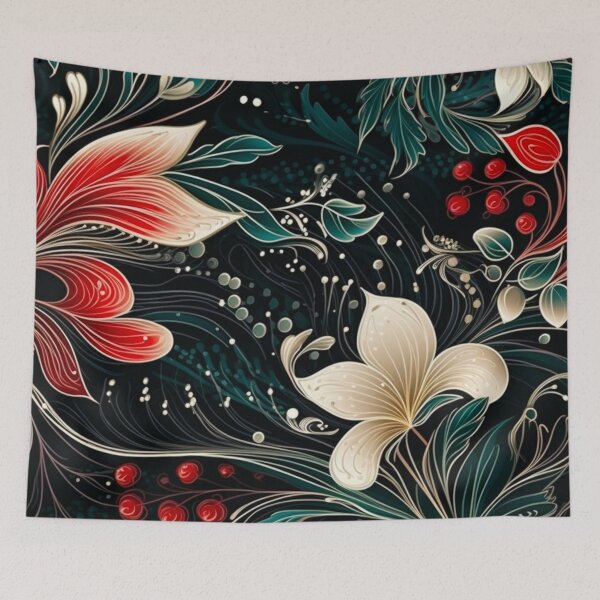 Item preview, Abstract Christmas inspired pattern, elegant designed and sold by MoonDesinso.