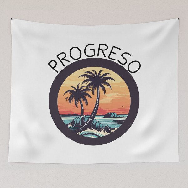 Item preview, Progreso Mexico (Black Lettering) designed and sold by VelvetRoom.