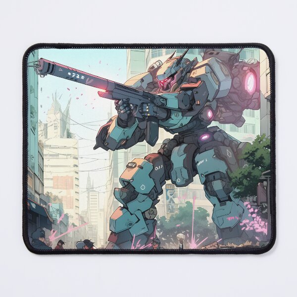 Item preview, Mech attacking a city art designed and sold by TheArtistOf2022.