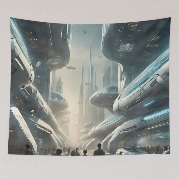 Item preview, Holograms and Urban Skylines: The Revolutionary Impact of Digital Art in Cities of the Future designed and sold by Artedig.