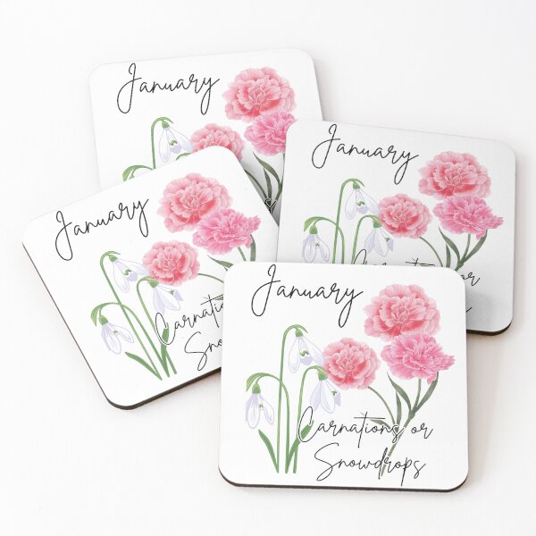Item preview, January Carnations and Snowdrops designed and sold by TxTaurus110.