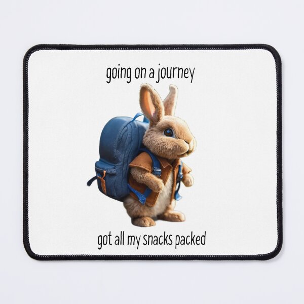 Item preview, Cute Rabbit With Backpack designed and sold by madeintrouble.