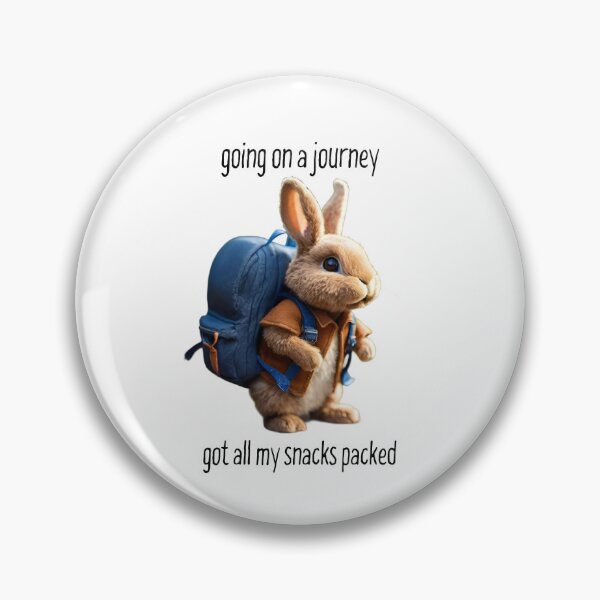 Item preview, Cute Rabbit With Backpack designed and sold by madeintrouble.