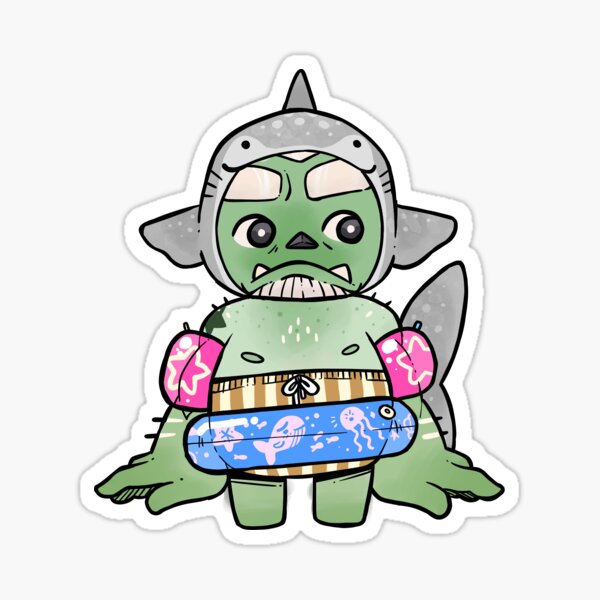 Item preview, shark grumble orc designed and sold by amins-lil-shop.