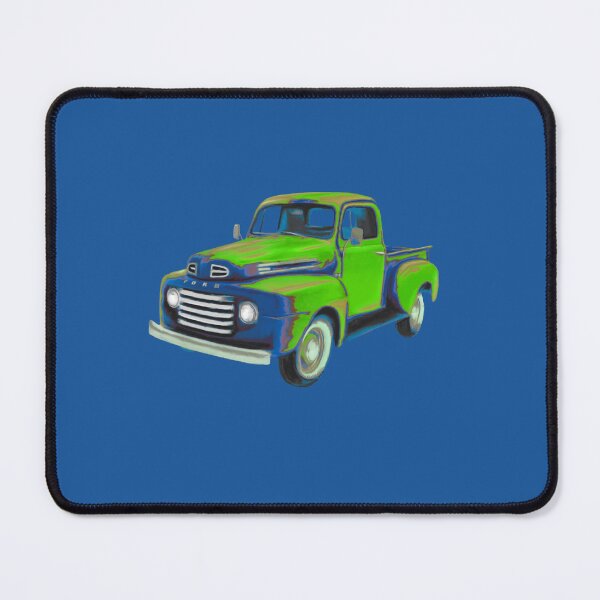 Item preview, Ford F-1 Neon Green Truck 1948 digital painting Artist Tuulerand designed and sold by tuulerand.