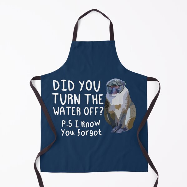 Item preview, Did You Turn The Water Off Swamp Monkey ,Swamp Monkey – Unique Central African Primate Wildlife Illustration designed and sold by PrettylittlepastelUk.