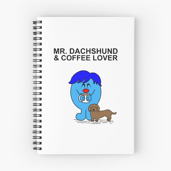 Item preview, Mr. Dachshund and Coffee Lover designed and sold by Scat the cat.