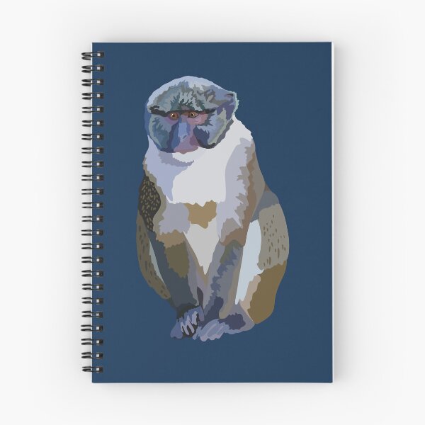 Item preview, S is for Swamp Monkey ,Swamp Monkey – Unique Central African Primate Wildlife Illustration designed and sold by PrettylittlepastelUk.