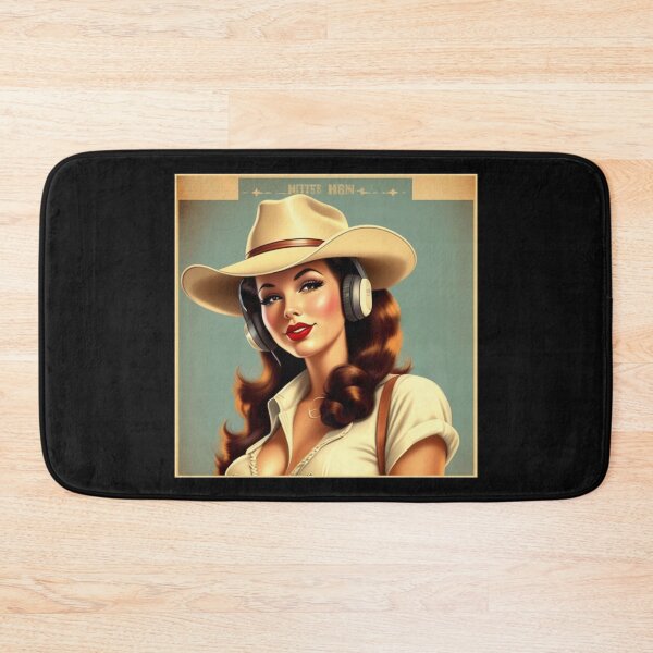 Item preview, Country Music Cowgirl Retro Vintage Record Store Merch designed and sold by musicgeniusart.