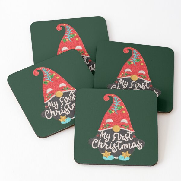 Item preview, My first Christmas with Christmas gnome in Embroidery design designed and sold by Babee-24.