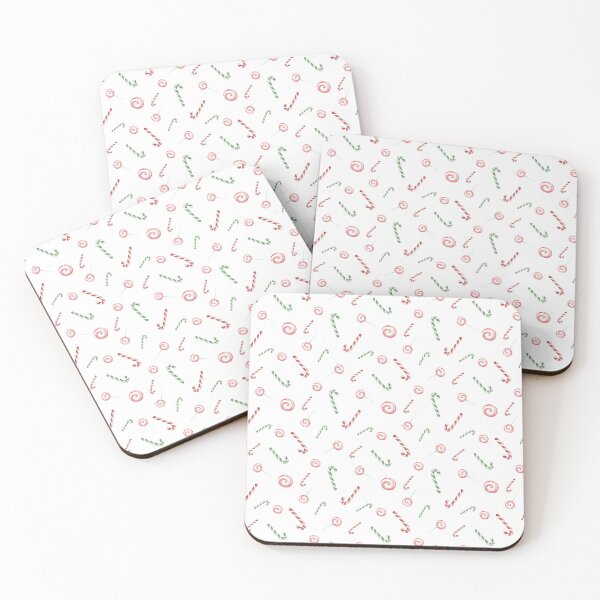 Item preview, Candy Canes and Bon Bons on White Pattern designed and sold by Pixels2Patterns.