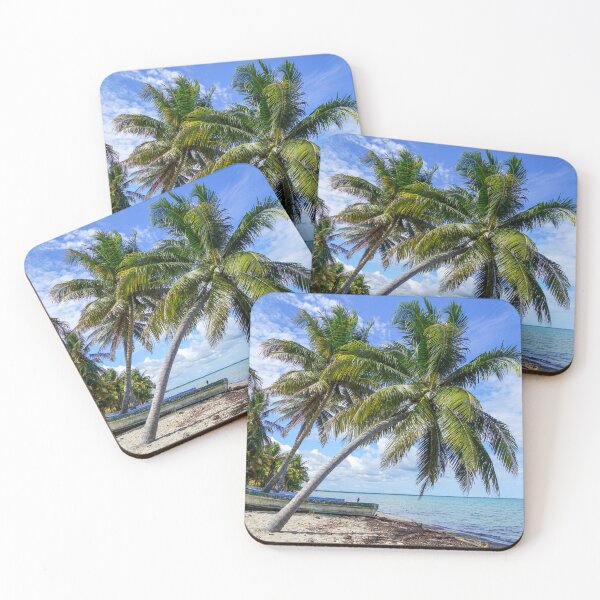 Item preview, Palm trees on Hopkins Beach, Belize designed and sold by bookofwandering.