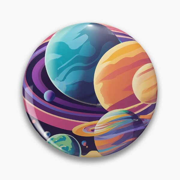 Item preview, Planets Colour - White designed and sold by rozar-nv.