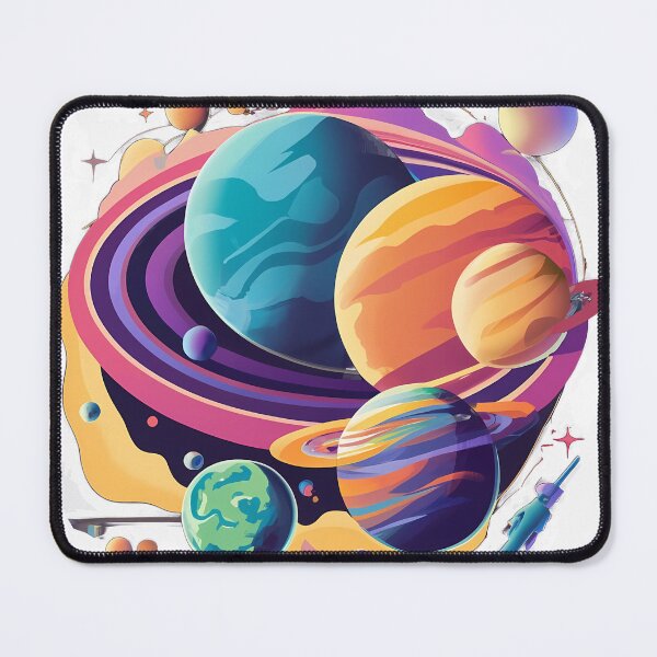 Item preview, Planets Colour - White designed and sold by rozar-nv.
