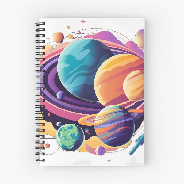 Item preview, Planets Colour - White designed and sold by rozar-nv.