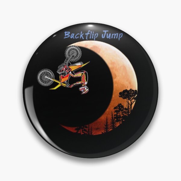 Item preview, Backfilp jump, Crazy bike stunt, Motocross Stunt Rider T-shirt designed and sold by Shlomo Cohen.